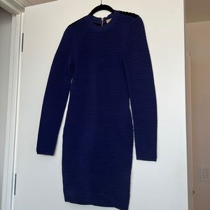 Torn By Ronny Kobo Two Tone Blue Black Dress S